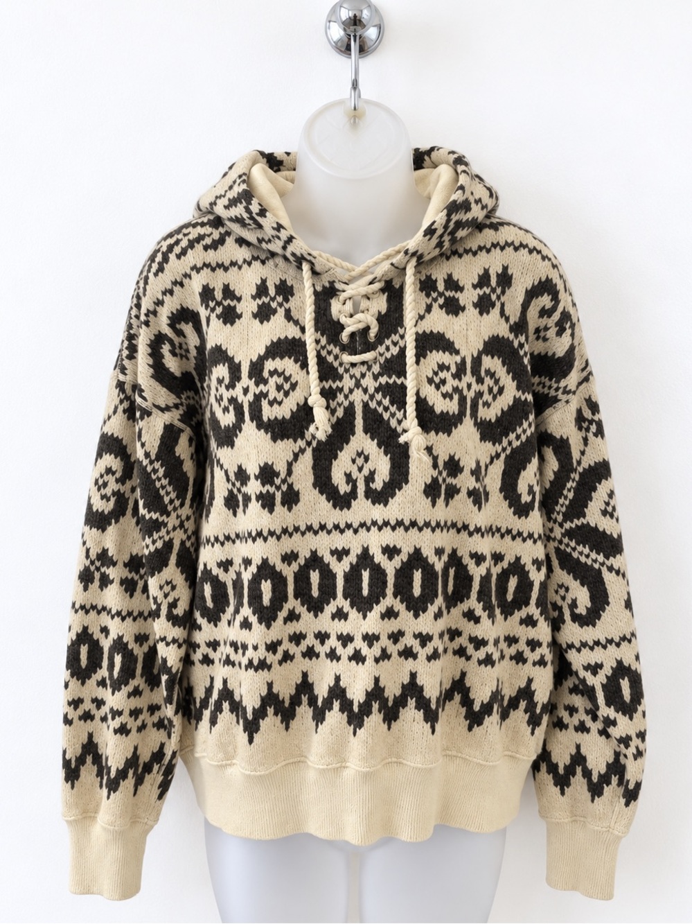 POLO RALPH LAUREN  Fair Isle Hooded Sweatshirt